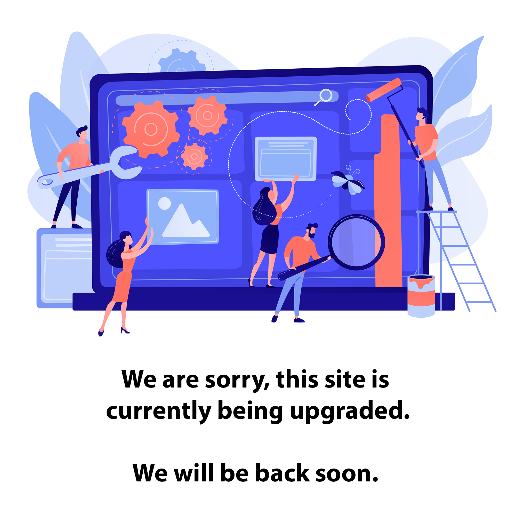 Site under maintenance illustration