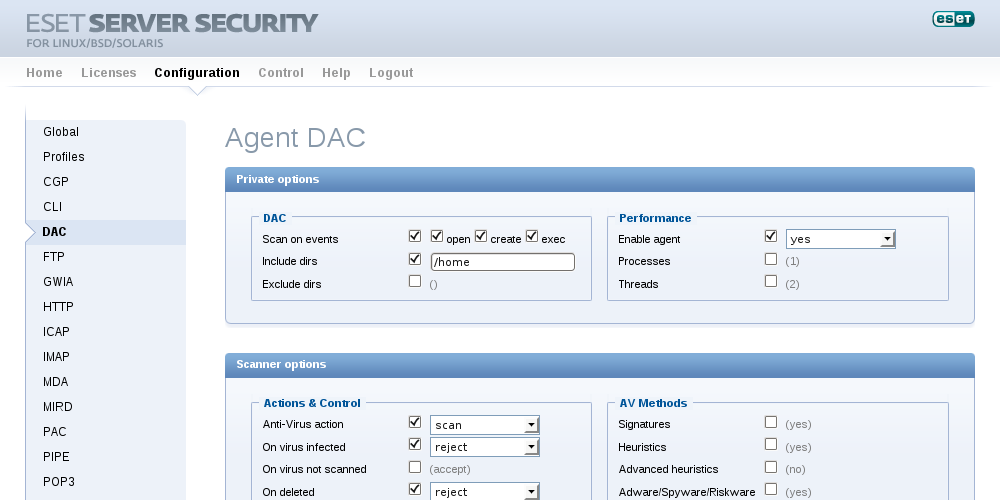 ESET File Security for Microsoft Windows Server - Tools